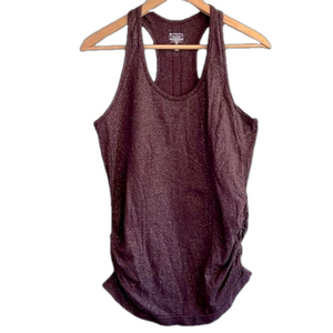 🚨SOLD Athleta Size Medium Speed light Glow Purple Metallic Racerback Tank Top